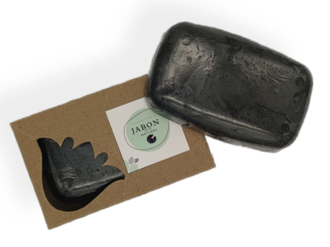 Jabon Artesanal Carbon Activado Cara y Cuerpo 100g